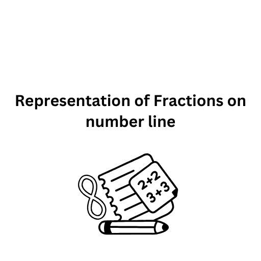 Representation of Fractions on number line 